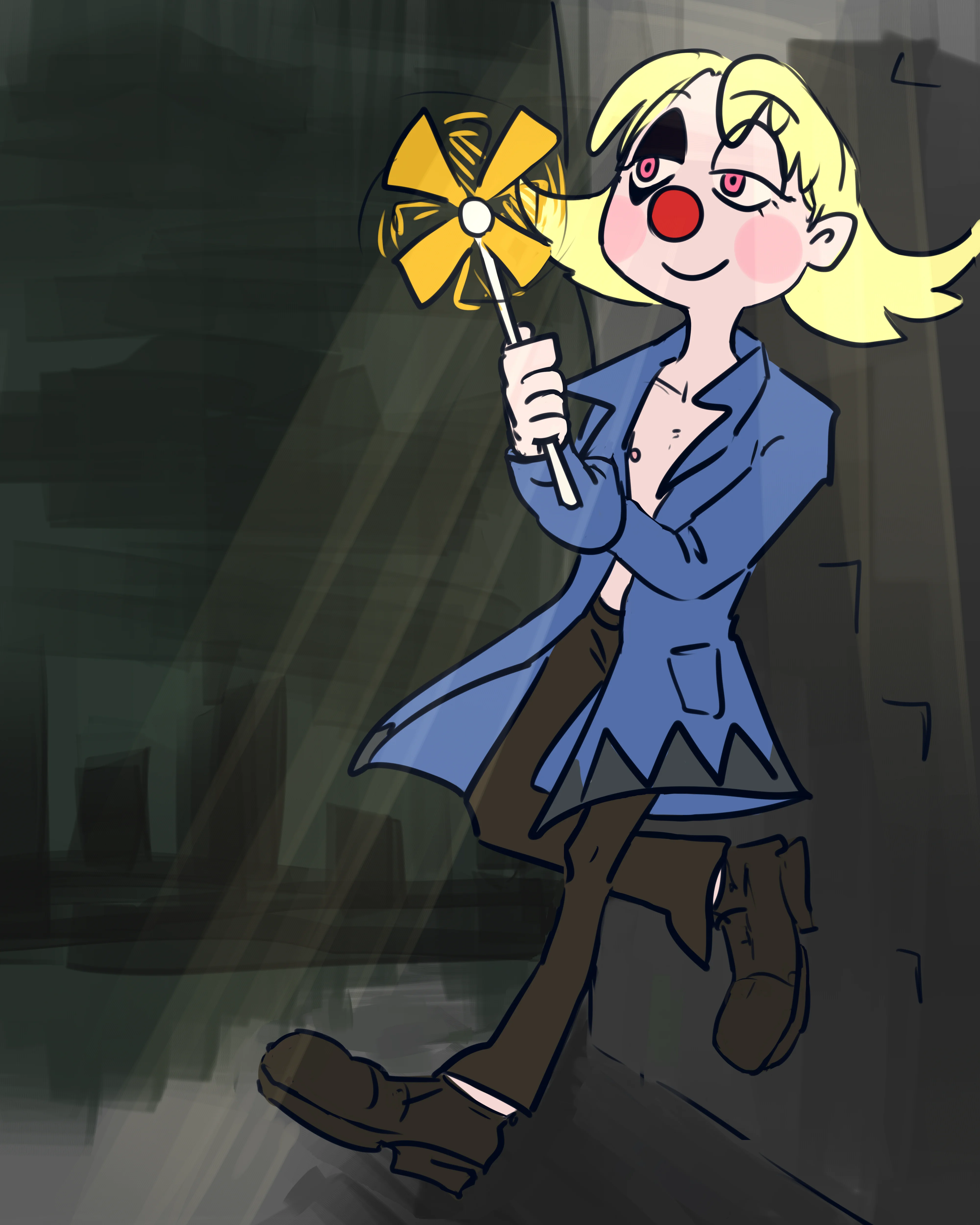 Набросок Дурака с вертушкой