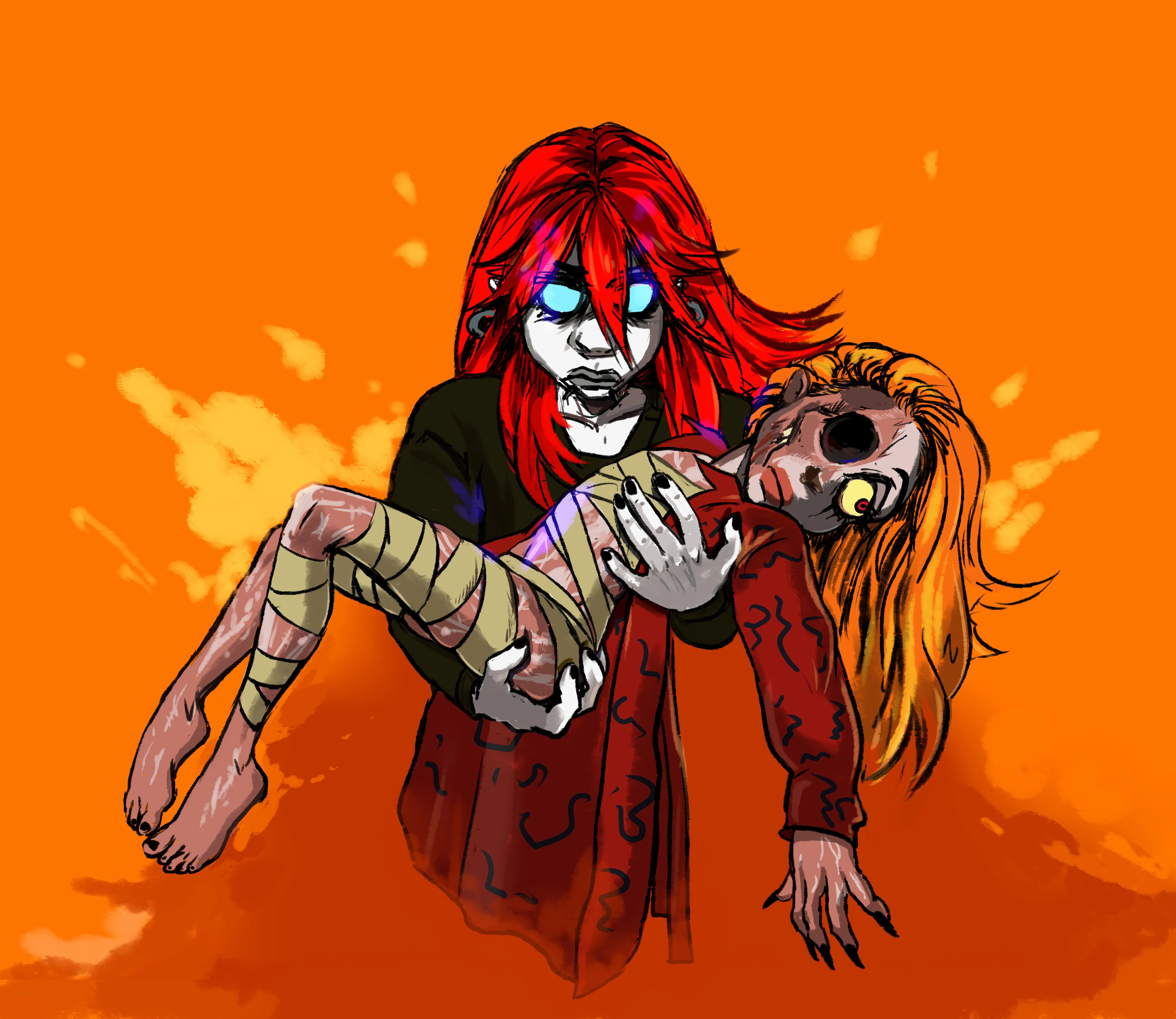 Феникс несёт Камиллу в пламени чувств