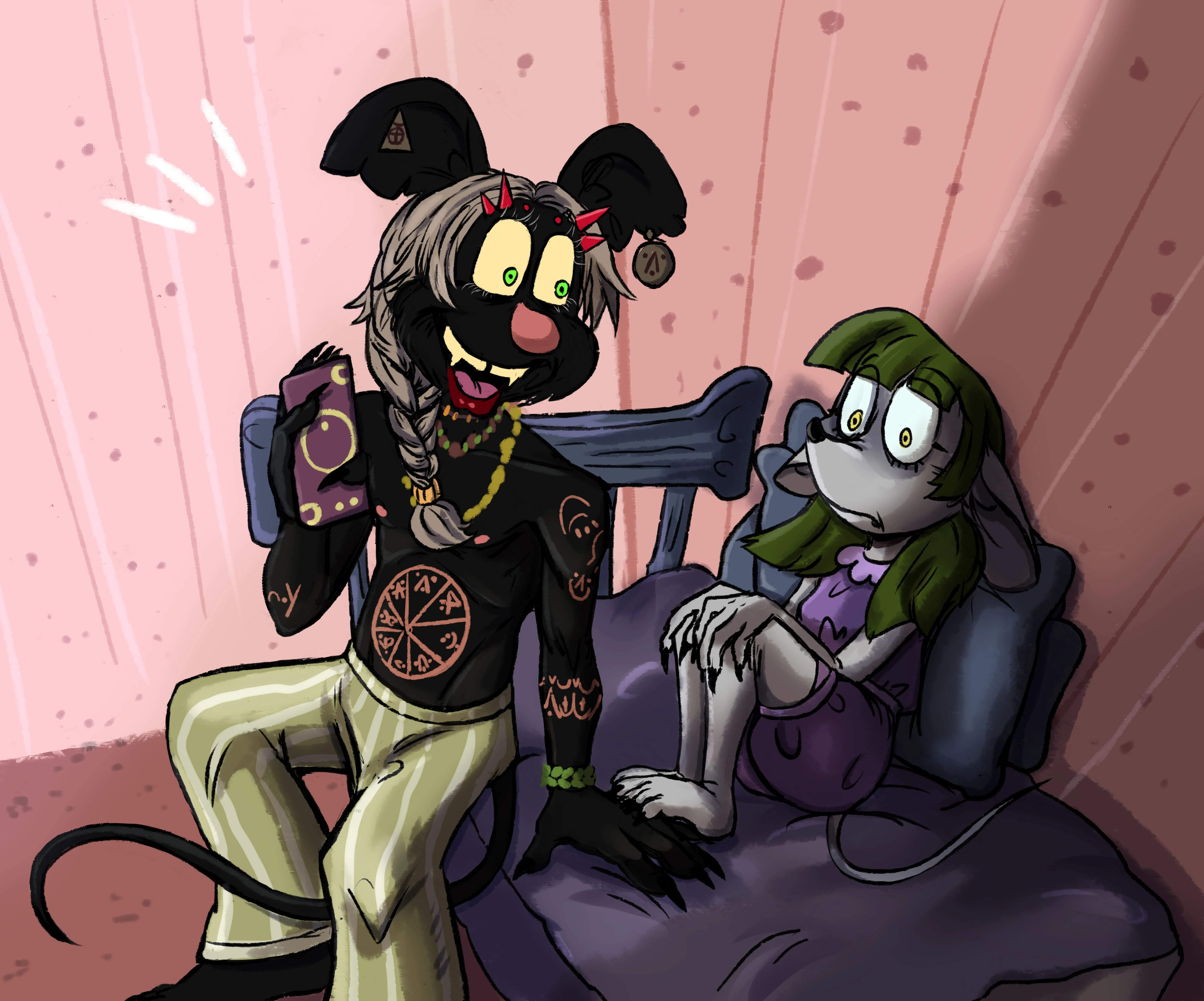 Джованни гадает Софии Джованни гадает Софии (Мышь София)