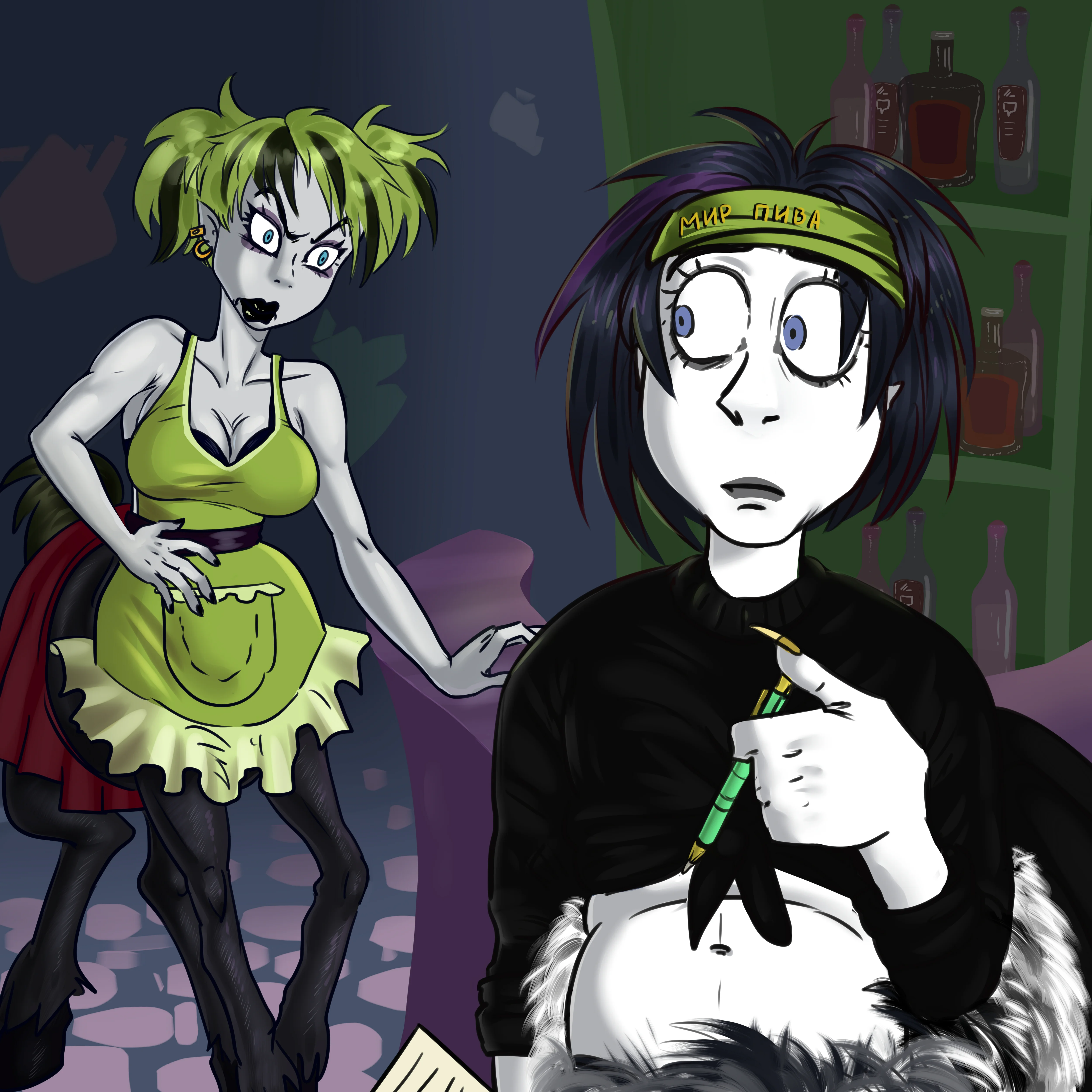 Саша и Мила работают официантами в ресторане